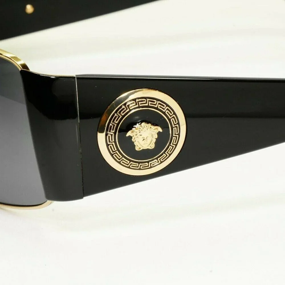 Versace Men's Medusa Black Sunglasses